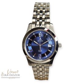   ASTRON 5231-2 férfi karóra, ezüst színű nemesacél tok, ezüst színű nemesacél csat, kék színű számlap, keményített ásványüveg, quartz szerkezet, 50 m (5 ATM) vízállóság, dátumkijelzés