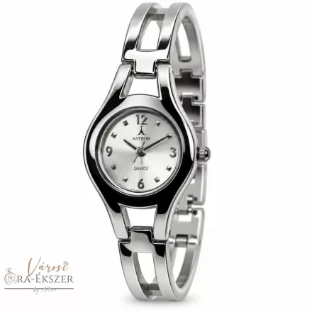 ASTRON 5247-8 női karóra, ezüst színű fém tok, ezüst színű fémcsat, ezüst színű számlap, keményített ásványüveg, quartz szerkezet, cseppmentes vízállóság