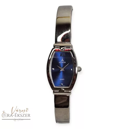 ASTRON 5248-2 női karóra, ezüst színű fém tok, ezüst színű fémcsat, kék színű számlap, keményített ásványüveg, quartz szerkezet, cseppmentes vízállóság