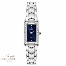   ASTRON 5254-2 női karóra, ezüst színű fém tok, ezüst színű fémcsat, kék számlap, keményített ásványüveg, quartz szerkezet, cseppmentes vízállóság