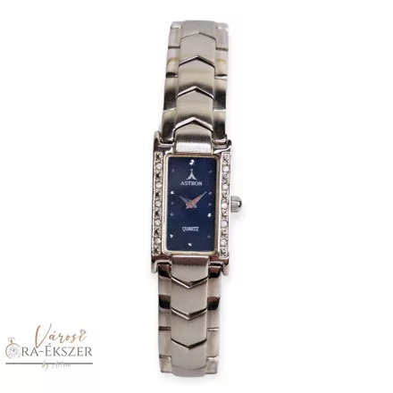 ASTRON 5254-2 női karóra, ezüst színű fém tok, ezüst színű fémcsat, kék számlap, keményített ásványüveg, quartz szerkezet, cseppmentes vízállóság