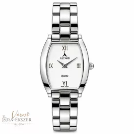   ASTRON 5259-7 női karóra, ezüst színű fém tok, ezüst színű fémcsat, fehér számlap, keményített ásványüveg, quartz szerkezet, cseppmentes vízállóság