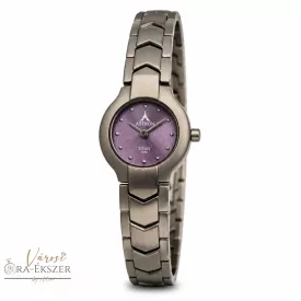   ASTRON 5263-2 női karóra, szürke színű titánium tok, titánium csat, kék számlap, keményített ásványüveg, quartz szerkezet, 50 m (5ATM) vízállóság