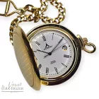 Arany színű Astron zsebóra férfiaknak – quartz, fehér számlappal (5320-5) gravírozható elegáns klasszikus ajándék