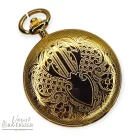 Arany színű Astron mechanikus férfi zsebóra – fehér arab számos számlappal (5328-0) gravírozható klasszikus elegáns ajándék