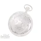 925 ezüst Astron mechanikus zsebóra férfiaknak – fehér arab számos számlappal (lánc nélkül) (5358-1) gravírozható prémium ajándék