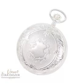   925 ezüst Astron mechanikus zsebóra férfiaknak – fehér arab számos számlappal (lánc nélkül) (5358-1) gravírozható prémium ajándék