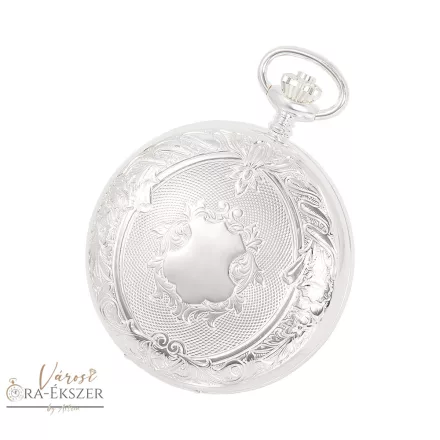 925 ezüst Astron mechanikus zsebóra férfiaknak – fehér arab számos számlappal (lánc nélkül) (5358-1) gravírozható prémium ajándék