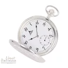 925 ezüst Astron mechanikus zsebóra férfiaknak – fehér arab számos számlappal (lánc nélkül) (5358-1) gravírozható prémium ajándék