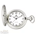 Ezüst Astron zsebóra férfiaknak – quartz, fehér arab számos számlap (5383-2), gravírozható klasszikus elegáns ajándék