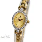 ASTRON 5432-9 női karóra, arany színű nemesacél tok, arany színű fémcsat, arany színű számlap, keményített ásványüveg, quartz szerkezet, cseppmentes vízállóság