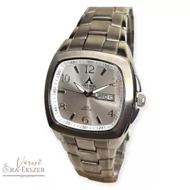   ASTRON 5484-8 férfi karóra, ezüst színű nemesacél tok, ezüst színű fémcsat, ezüst számlap, keményített ásványüveg, quartz szerkezet, 100m vízállóság