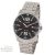 ASTRON 5558-1 sportos férfi karóra, ezüst színű nemesacél tok, ezüst színű nemesacél csat, fekete számlap, keményített ásványüveg, quartz szerkezet, 50 m (5 ATM) vízállóság