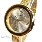 ASTRON 5633-0 elegáns női karóra, arany színű nemesacél tok, arany színű nemesacél csat, arany színű számlap, keményített ásványüveg, quartz szerkezet, cseppmentes vízállóság         