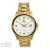 ASTRON 5716-0 férfi karóra, arany színű nemesacél tok és csat, fehér számlap, keményített ásványüveg, quartz szerkezet, 100m vízállóság