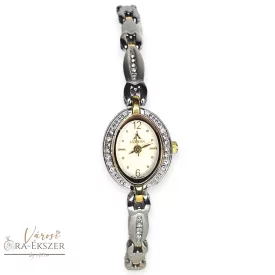   ASTRON 5729-8 női karóra, bicolor színű nemesacél tok, bicolor nemesacél csat, pezsgő színű számlap, keményített ásványüveg, svájci szerkezet, quartz szerkezet, cseppmentes vízállóság