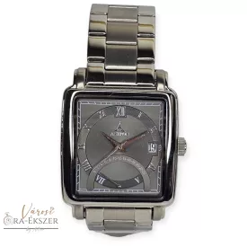  ASTRON 5730-5 férfi karóra, ezüst színű nemesacél tok, ezüst színű fémcsat, szürke számlap, keményített ásványüveg, quartz szerkezet, 50m vízállóság