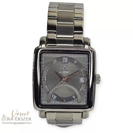 ASTRON 5730-5 férfi karóra, ezüst színű nemesacél tok, ezüst színű fémcsat, szürke számlap, keményített ásványüveg, quartz szerkezet, 50m vízállóság