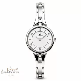   ASTRON 5776-7 női karóra, ezüst színű fém tok, ezüst színű fémcsat, fehér színű számlap, keményített ásványüveg, quartz szerkezet, cseppmentes vízállóság