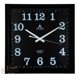   Astron falióra, quartz, fekete színű tok, fekete számlap, sweep
