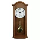 Merion ingás fa falióra, quartz, 1/1 ütős (4 pozíciós), westminster dallam, dió színű, fehér arab számos számlap
