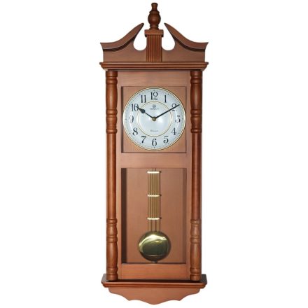 Merion ingás fa falióra, quartz, 1/1 westminster, tölgy színű