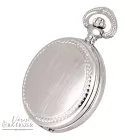 Tiko Time zsebóra férfiaknak – quartz, ezüst színű, fehér arab számlap, gravírozható ajándék