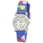Tiko Time karóra gyerekeknek, quartz, 3D figurás kék alapon helikopteres szíj