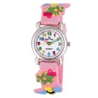 Tiko Time karóra gyerekeknek, quartz, 3D figurás rózsaszín alapon méhecskés szíj