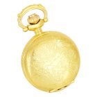 Tiko-Time női nyakláncóra, quartz, virág mintás arany színű fémtok, arab számos fehér számlap