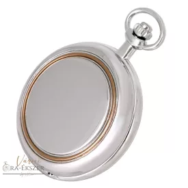   Tiko Time zsebóra férfianak – quartz, bicolor (ezüst–rózsaarany), fehér arab számlap, gravírozható ajándék