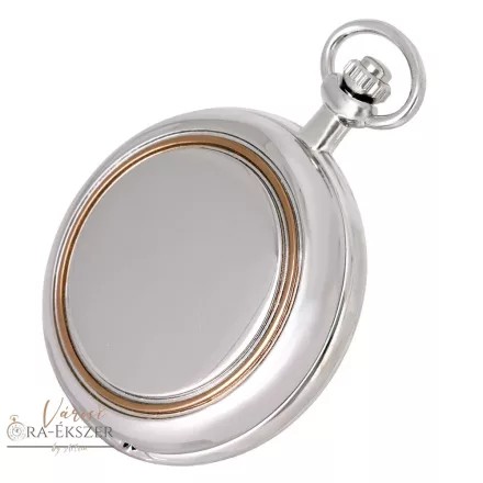 Tiko Time zsebóra férfianak – quartz, bicolor (ezüst–rózsaarany), fehér arab számlap, gravírozható ajándék