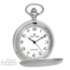 Tiko Time zsebóra férfianak – quartz, bicolor (ezüst–rózsaarany), fehér arab számlap, gravírozható ajándék