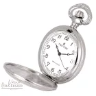 Tiko Time zsebóra férfiaknak – quartz, bicolor (ezüst–arany), fehér arab számlap, gravírozható ajándék