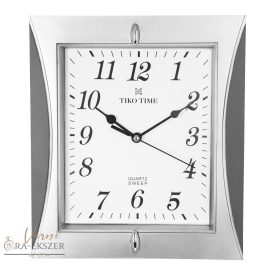   Tiko Time falióra, quartz, szürke + ezüst színű tok, fehér számlap, sweep