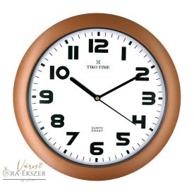   Tiko Time falióra, quartz, bronz színű műanyag tok, sweep