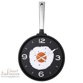   Tiko Time falióra, quartz (fekete serpenyő) tükörtojás mintával