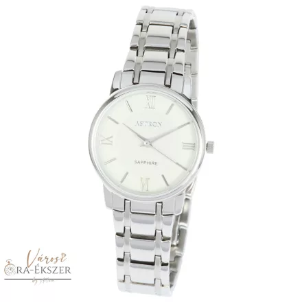 ASTRON 8003-0 divatos női karóra, bicolor nemesacél tok, bicolor nemesacél csat, római számos fehér számlap, zafírüveg, quartz szerkezet, cseppmentes vízállóság
