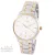 ASTRON 8019-8 elegáns férfi karóra, bicolor (arany és ezüst) nemesacél tok, bicolor nemesacél csat, fehér számlap, keményített ásványüveg, quartz szerkezet, cseppmentes vízállóság