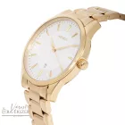 ASTRON 8019-9 elegáns férfi karóra, arany színű nemesacél tok, arany színű nemesacél csat, fehér számlap, keményített ásványüveg, quartz szerkezet, cseppmentes vízállóság