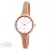 ASTRON 8023-0 női karóra, ékszeróra, rózsaarany színű titánium tok, rózsaarany színű titánium csat, fehér számlap, keményített ásványüveg, quartz szerkezet, cseppmentes vízállóság