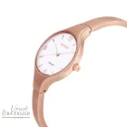 ASTRON 8023-0 női karóra, ékszeróra, rózsaarany színű titánium tok, rózsaarany színű titánium csat, fehér számlap, keményített ásványüveg, quartz szerkezet, cseppmentes vízállóság