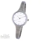 ASTRON 8023-7 női karóra, ékszeróra, ezüst színű titánium tok, ezüst színű titánium csat, fehér számlap, keményített ásványüveg, quartz szerkezet, cseppmentes vízállóság