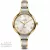 ASTRON 8023-9 női karóra, ékszeróra, bicolor titánium tok, bicolor titánium csat, ezüst színű számlap, keményített ásványüveg, quartz szerkezet, cseppmentes vízállóság