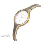 ASTRON 8023-9 női karóra, ékszeróra, bicolor titánium tok, bicolor titánium csat, ezüst színű számlap, keményített ásványüveg, quartz szerkezet, cseppmentes vízállóság