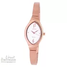 ASTRON 8024-3 női karóra, ékszeróra,rózsaarany színű titánium tok, rózsaarany színű titánium csat, fehér számlap, keményített ásványüveg, quartz szerkezet, cseppmentes vízállóság