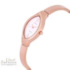 ASTRON 8024-3 női karóra, ékszeróra,rózsaarany színű titánium tok, rózsaarany színű titánium csat, fehér számlap, keményített ásványüveg, quartz szerkezet, cseppmentes vízállóság