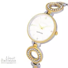 ASTRON 8029-0 női karóra, ékszeróra, bicolor nemesacél tok, bicolor nemesacél csat, fehér számlap, zafír üveg, quartz szerkezet, cseppmentes vízállóság