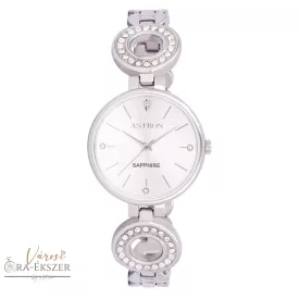   ASTRON 8029-8 női karóra, ékszeróra, ezüst színű nemesacél tok, ezüst színű nemesacél csat, ezüst színű számlap, zafír üveg, quartz szerkezet, cseppmentes vízállóság