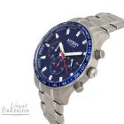 ASTRON 8031-5 sportos férfi karóra, ezüst színű titánium tok, titánium csat, kék számlap, keményített ásványüveg, chronograph quartz szerkezet, 100 m (10 ATM) vízállóság